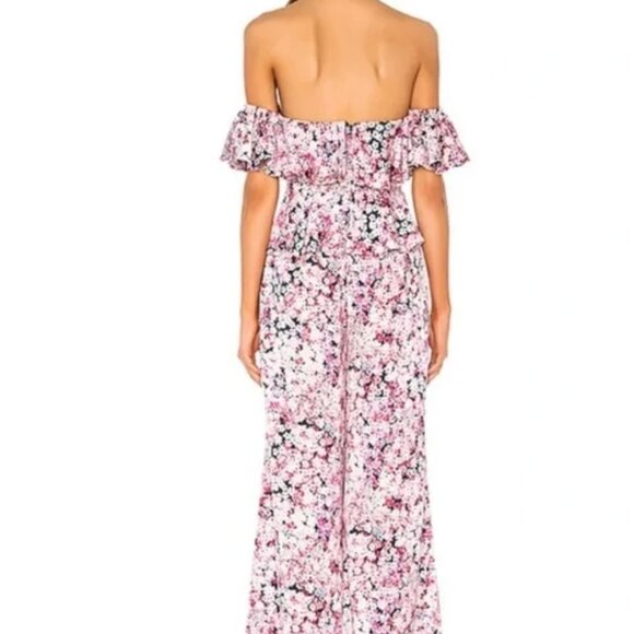 NWT Michael Costello x Revolve Floral Jumpsuit Size XS - Picture 6 of 7